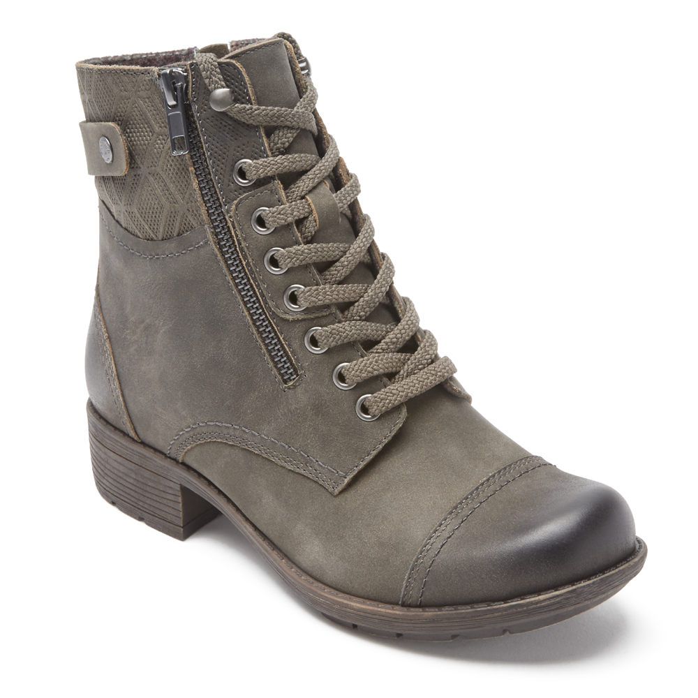 Rockport Womens Boots Grey - Cobb Hill Alessia Bethany 2 - UK 457-XCKDSM